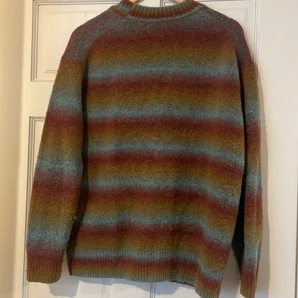 Re/Done Earthy Tones Striped Cardigan - Picture 6 of 6